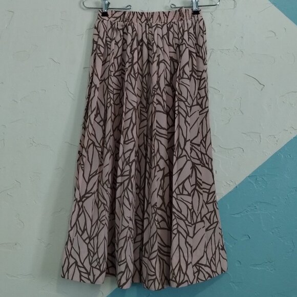 Vintage 1970's Campus Casuals of California Blush Pleated Skirt - Picture 4 of 9